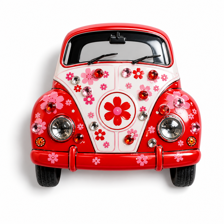 VW Beetle car enamel pin handmade