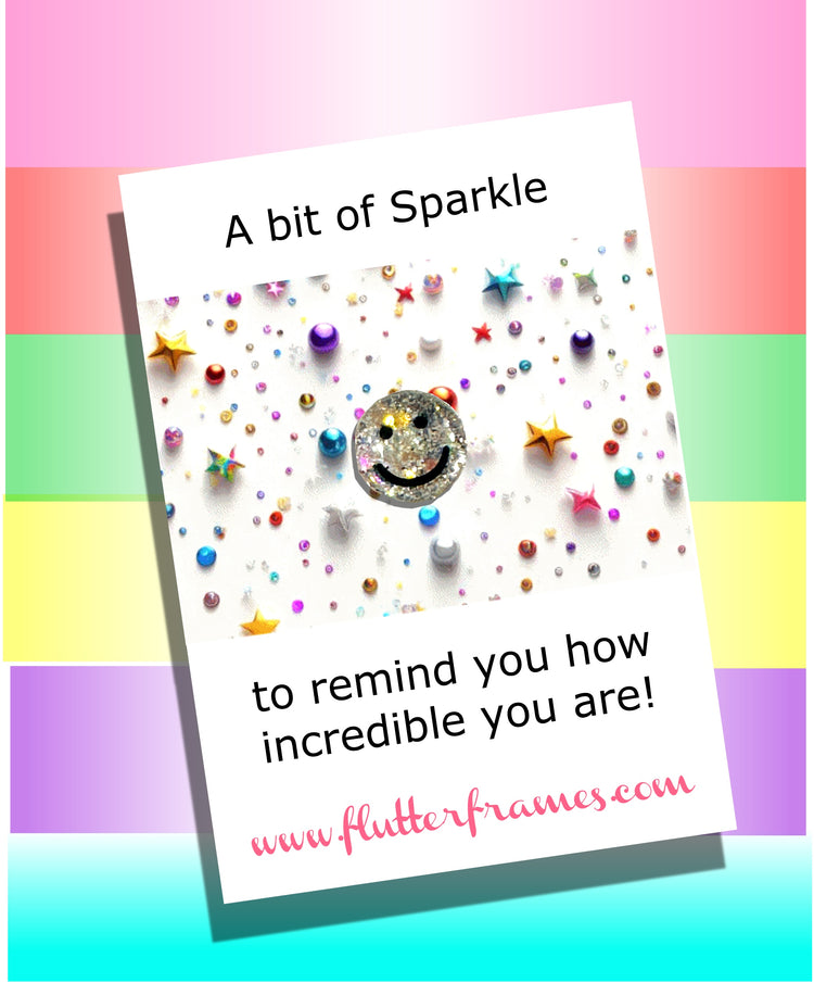a bit of sparkle mini enamel pin