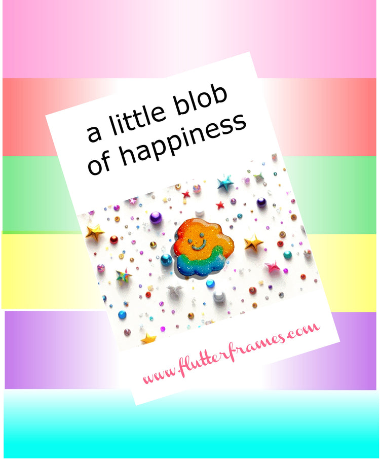 Positivity Bean Enamel Pin - A Little Blob of Happiness Enamel Pin. Small Positive Gift - positivity Gift