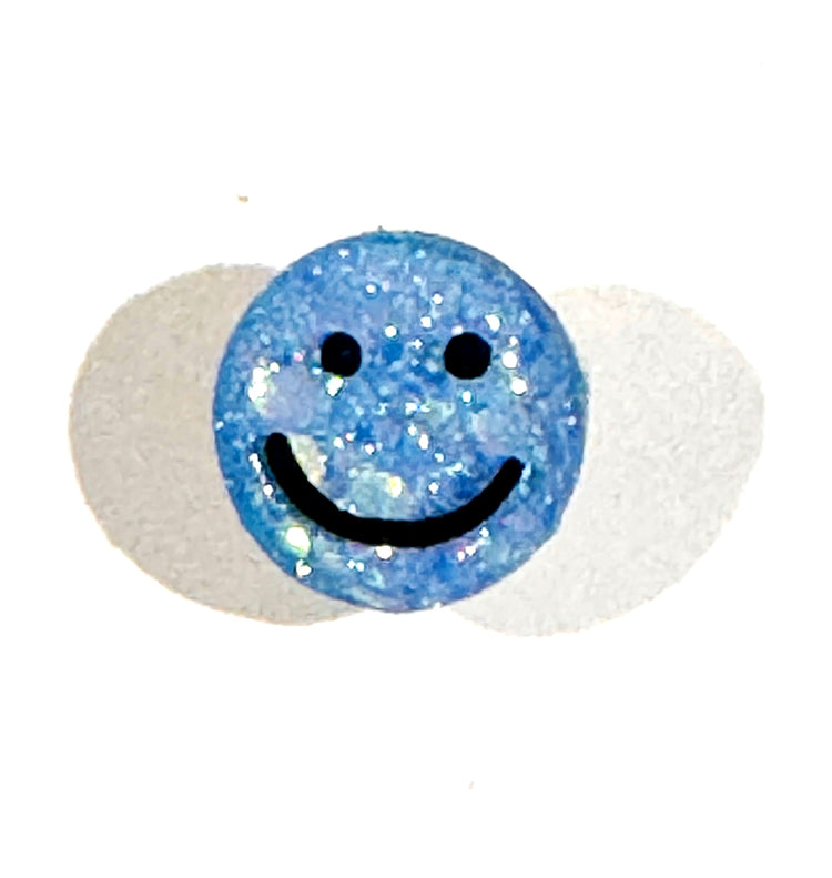 a bit of calm mini blue sparkly pin