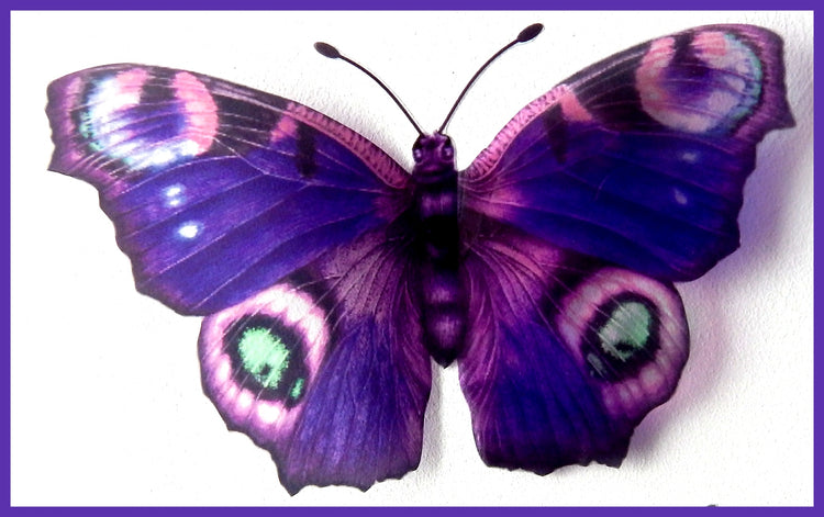 Altered images. Peacock butterflies . Handcrafted