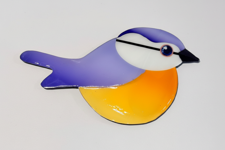 blue tit door frame topper handmade