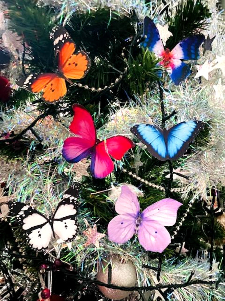 Christmas tree decorations,3d butterfly clips,hair clips