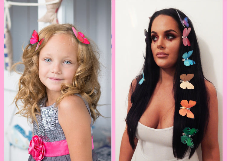 Christmas tree decorations,3d butterfly clips,hair clips