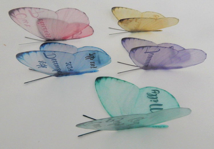Personalised name pastel Butterflies,Christening gift,nursery decor,children's room wall art stickers,personalised baby name decorations,girl