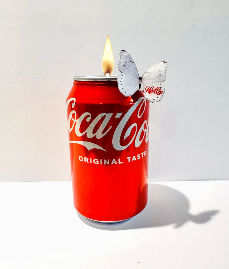 tin can candle handmade by Flutterframes