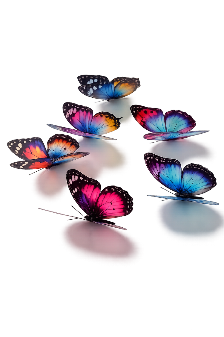 colourful butterfly decor