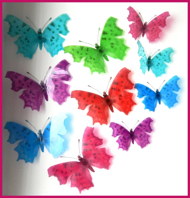 Altered images of the Comma butterfly.Handcrafted and designed by Flutterframes,butterfly decor. 3d butterfly decoration, Unique