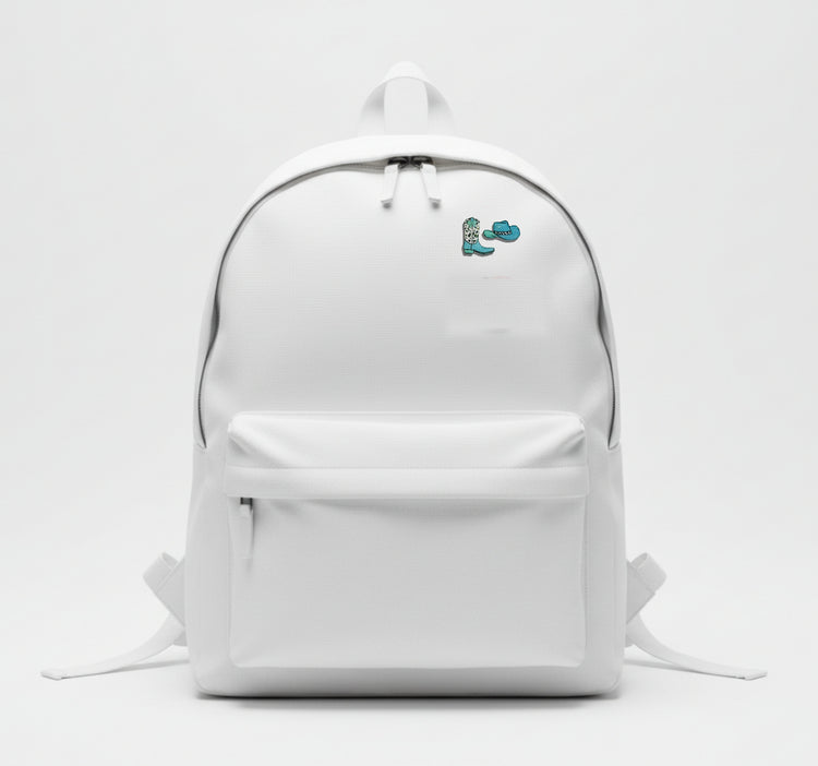 line dancing gift. Cowboy boots and hat Pin Badge