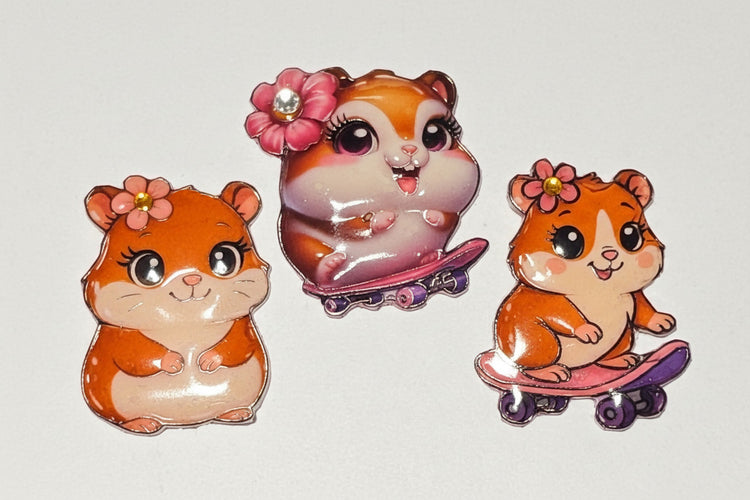Cute hamster enamel Pins Pretty hamsters