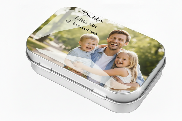 Father's day photo tin