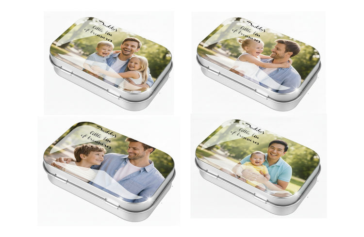personalised photo tin