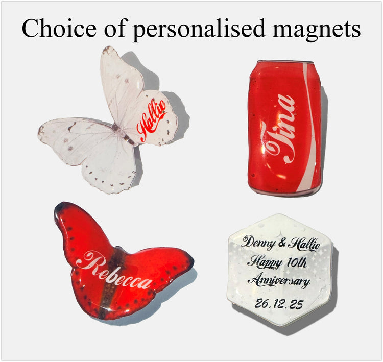 Personalised Diet Coke Can Candles with magnets
