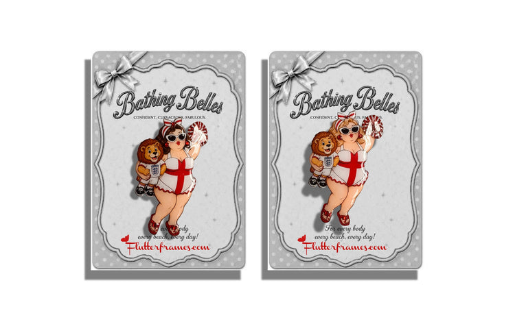 unusual way to celebrate World cup. England. Brooch