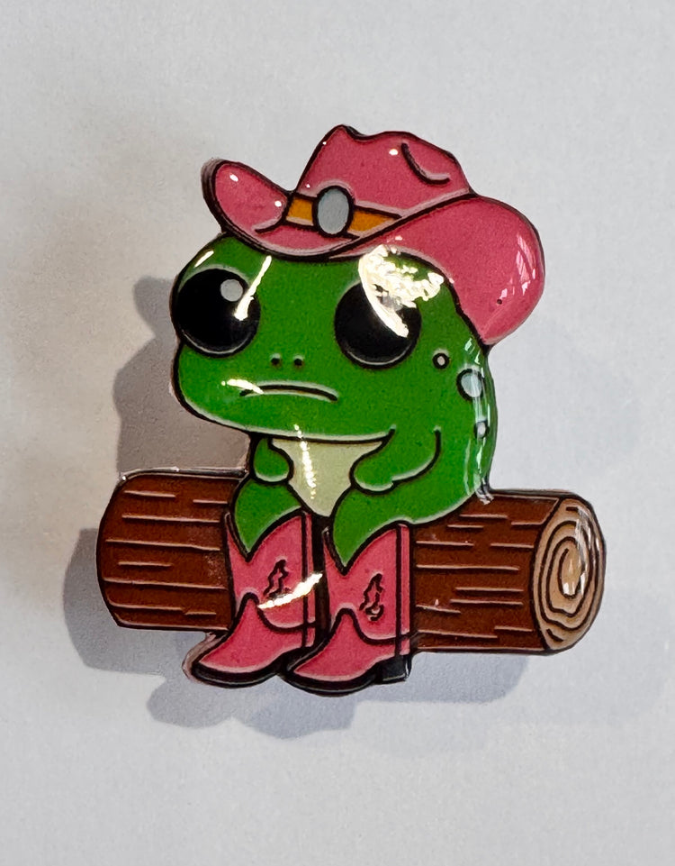 frog enamel Pin or magnet.