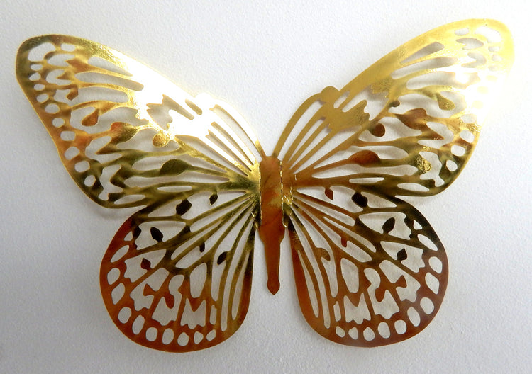 cake topper gold butterfly