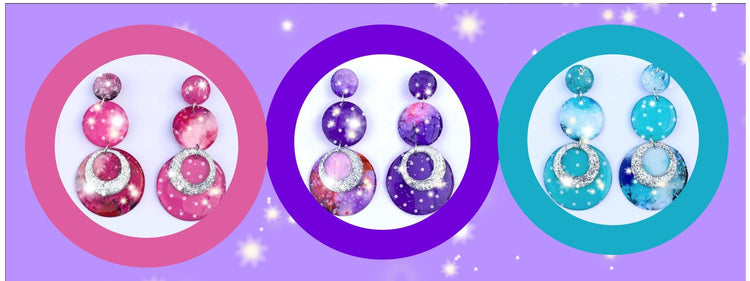 circle drop earrings