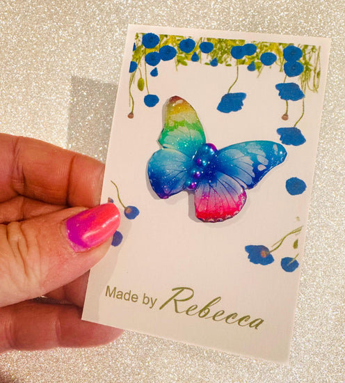 beautiful butterfly pin .Handmade butterfly pin