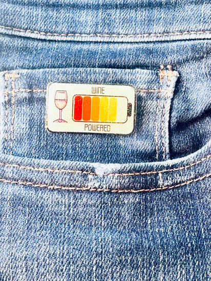Wine addict funny  gift.Lapel Pin, Badge