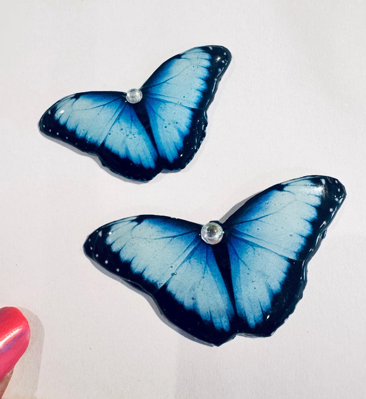 Blue Morpho Butterfly Enamel Pin,Blue Morpho butterfly brooch/lapel/badge