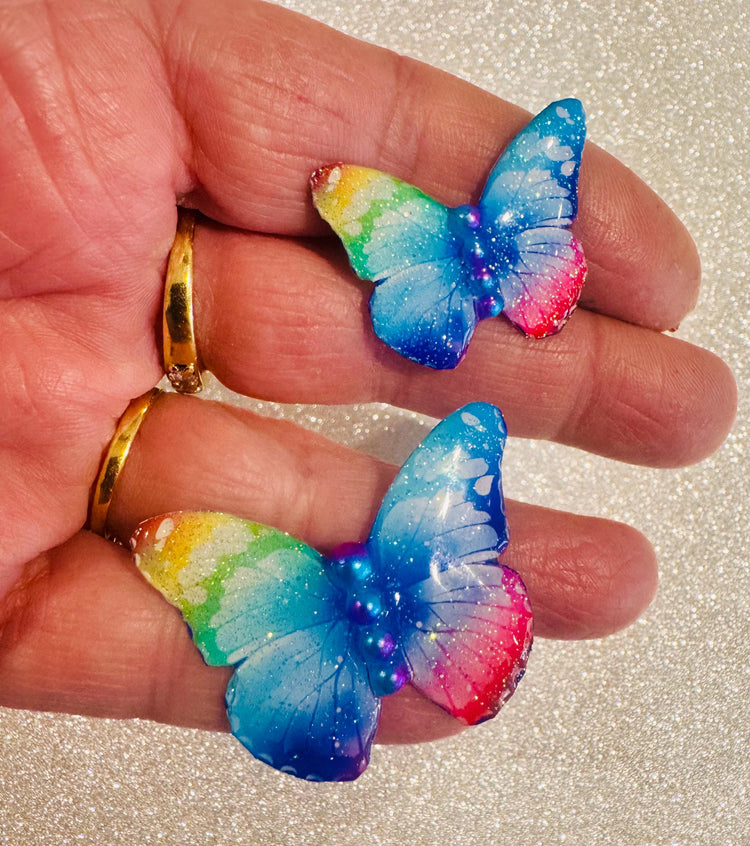 beautiful butterfly brooch/lapel. Recycled from tin cans. Butterfly collection.Handmade butterfly pin