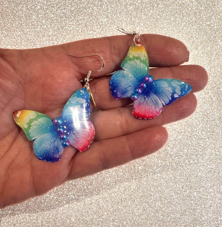 Dangle butterfly beautiful earrings