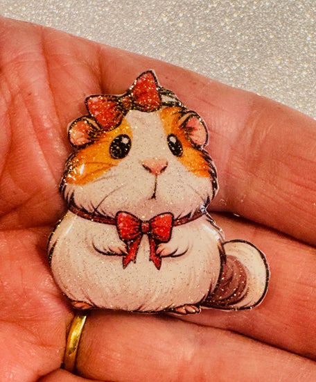 handmade Cute Guinea pig enamel Pin
