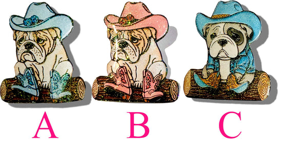 Grumpy dog enamel pin or magnet
