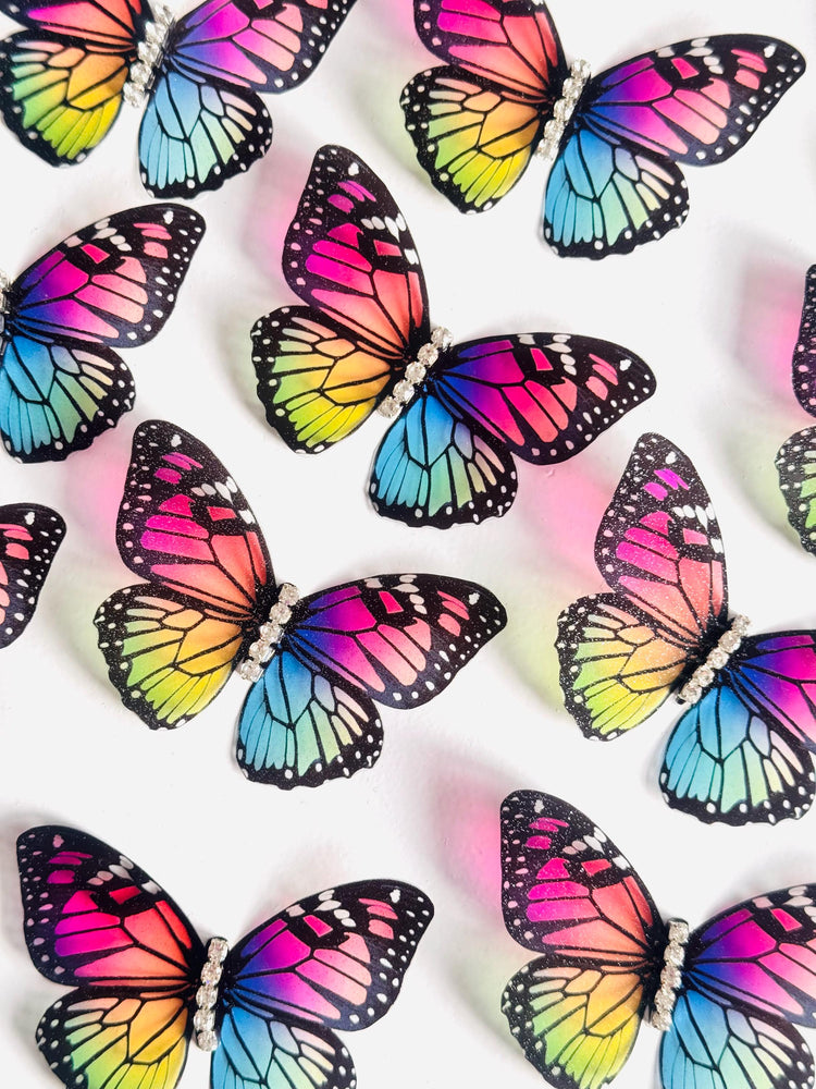 rainbow butterfly decorations