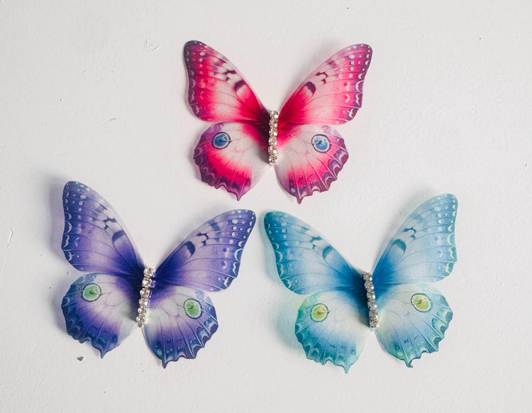handmade pastel beautiful butterflies