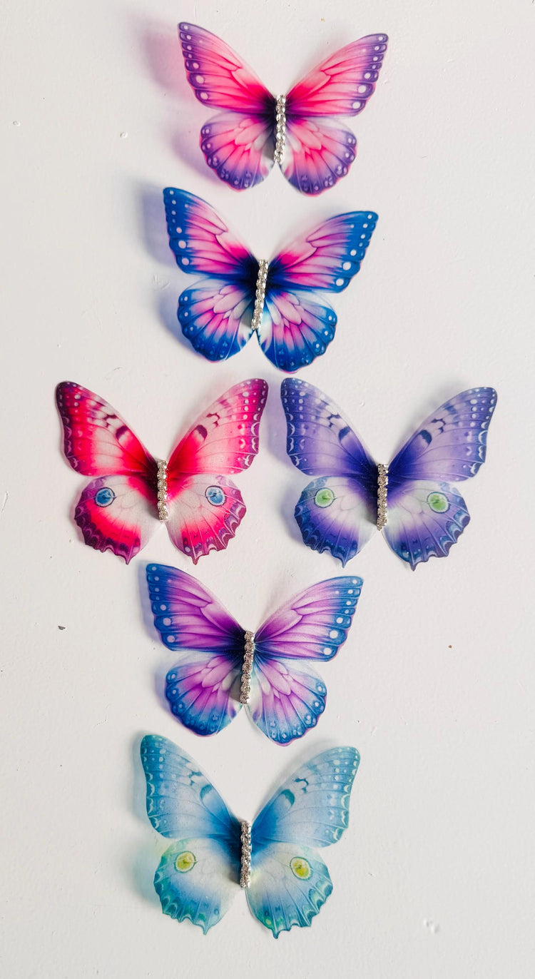 pastel beautiful butterflies artificial girl's bedroom wall decor