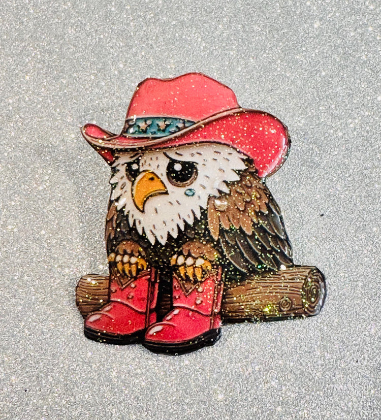 Cute Eagle enamel Pin or magnet