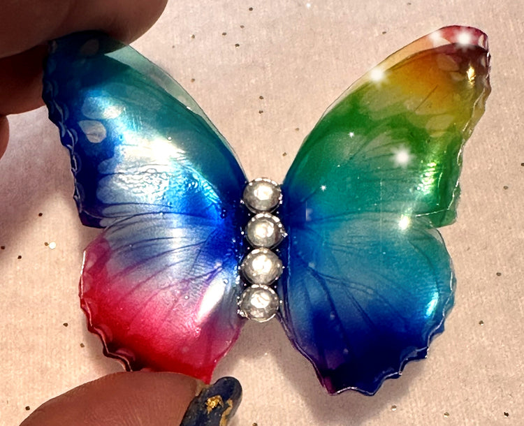 Beautiful multi-coloured butterfly chain