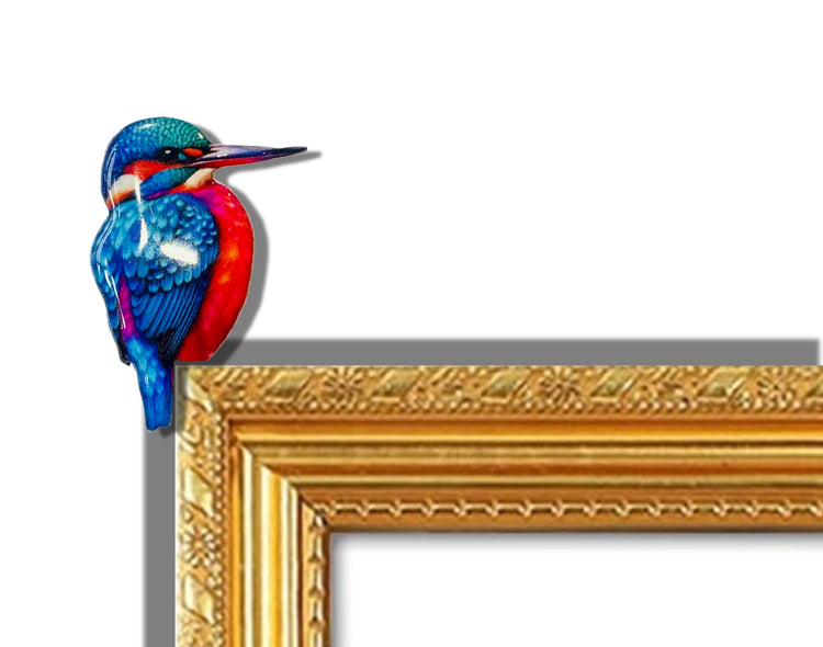 Kingfisher door frame topper, handmade