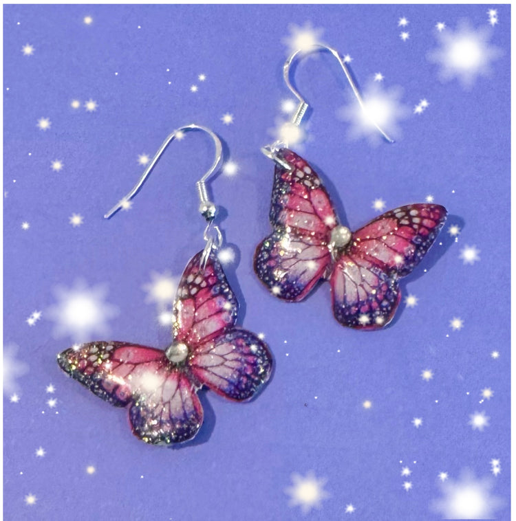 butterfly dangle earrings