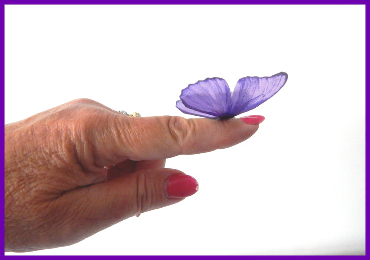 lilac butterfly Embellishments