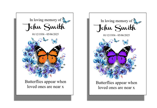 memorial Monarch butterfly enamel pins from tin cans recycled