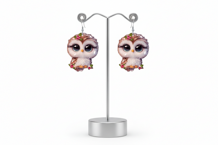 Owl cute earrings