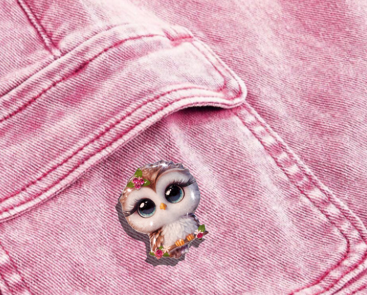 cute Owl enamel pin