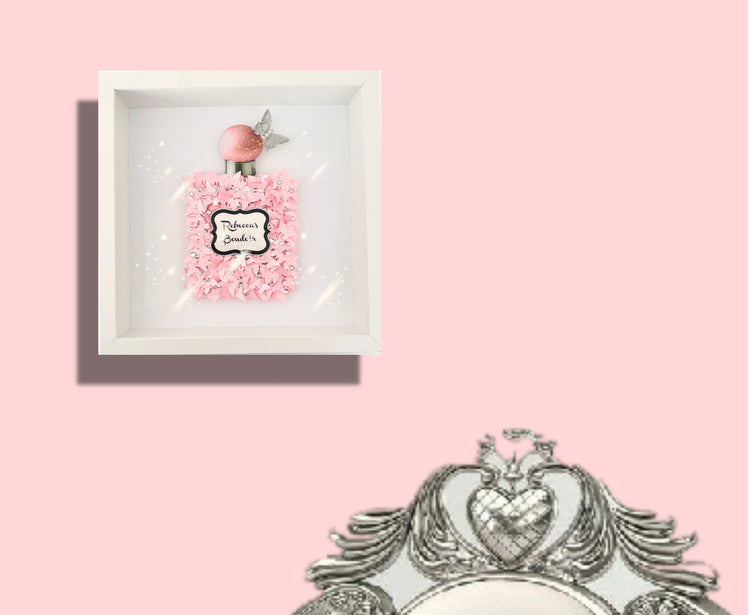 personalised perfume bottle 3d butterfly picture