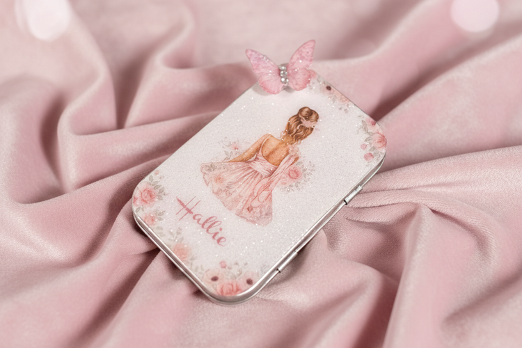 cute personalised dancer tin