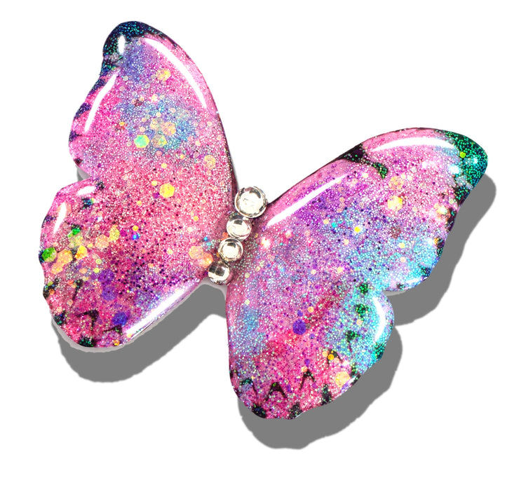 pretty pink outdoor garden butterflies handmade