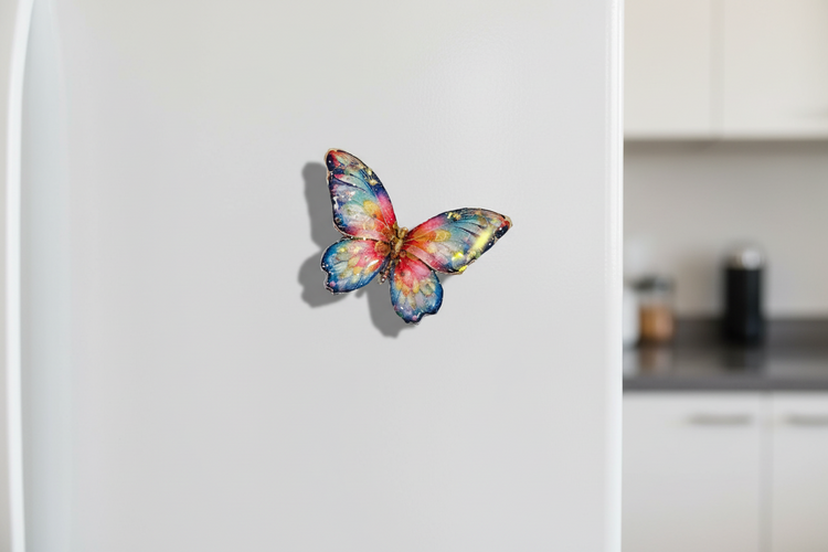pretty butterfly magnet handmade