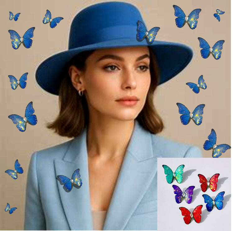 Handmade butterfly brooch. Eco friendly recycled