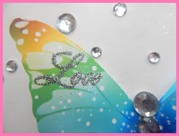 pretty personalised butterfly