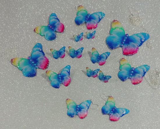 beautiful butterfly jewelry handmade from recycled tin cans