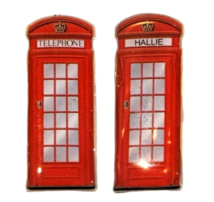 London telephone box retro gift. 10th anniversary made from tin