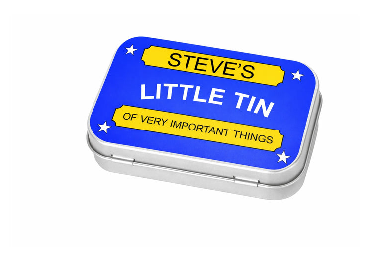 personalised small tin