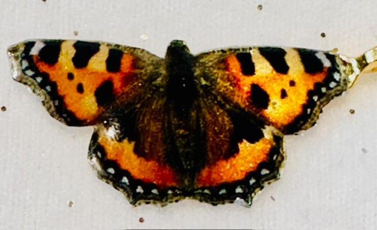 Handmade Tortoiseshell butterfly earrings