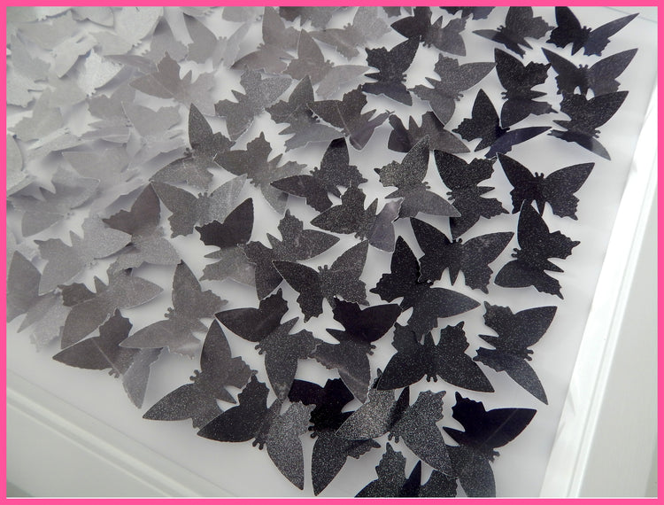 Grey butterfly art